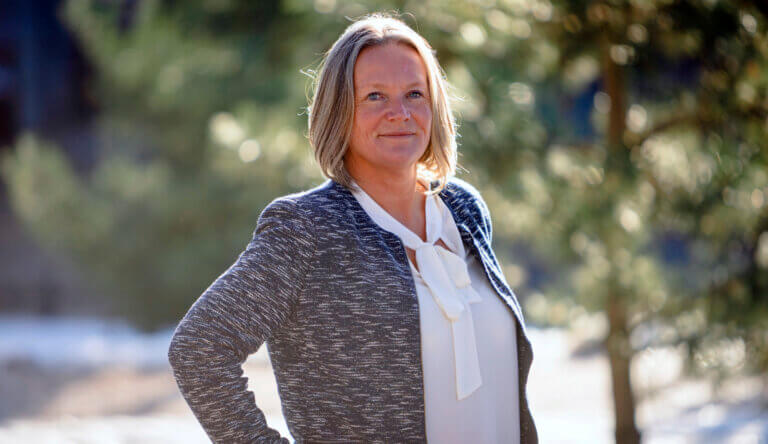 Hilde Widerøe Wibe, daglig leder i Norske Trevarer Foto: Heidi Dokter