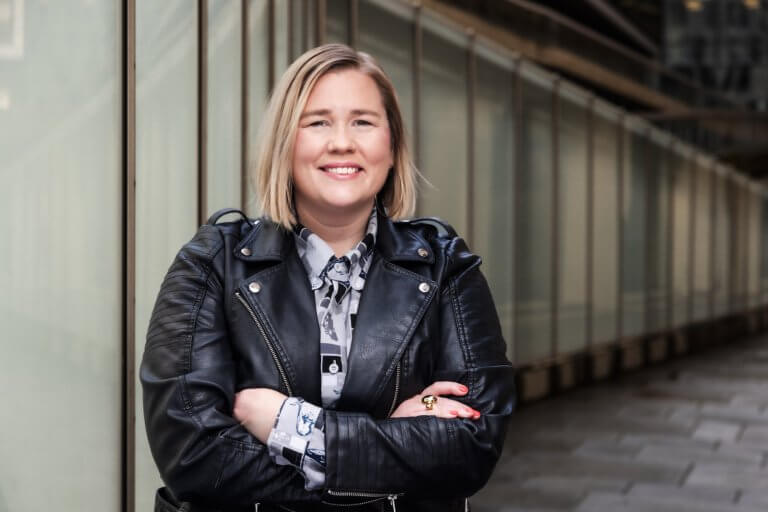 Marte Ingul, konserndirektør for samfunn og kommunikasjon i Amedia, er ansvarlig for prosjektet som gir unge gratis tilgang til Amedias aviser. Ihne Pedersen/ Amedia