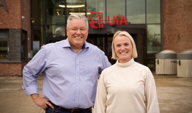 Morten Øgård (t.v.) og Linda Hye, Senter for anvendt kommunalforskning, SAKOM