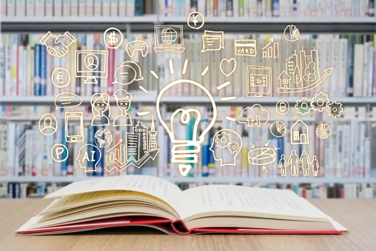 adobe-stock-apen-bok-i-bibliotek-med-illustrajosrgninger