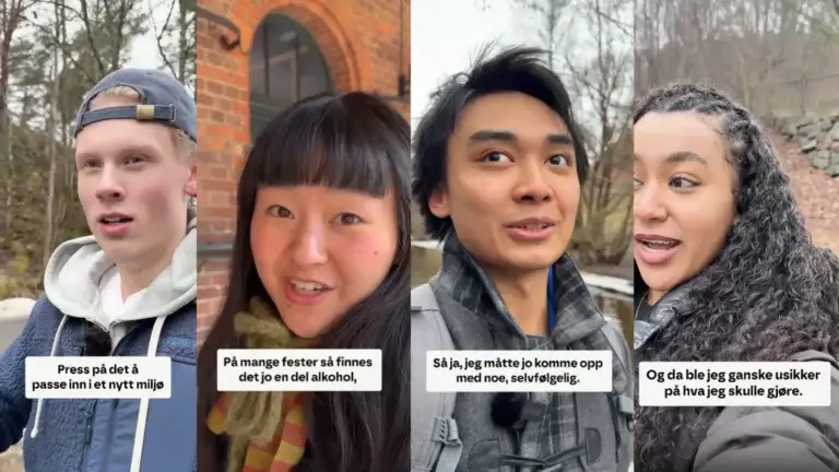 skolelever snakker a passe inn
